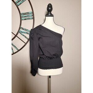 Derek Lam 10 Crosby Top Black One Shoulder Size 2 NWT ($295)